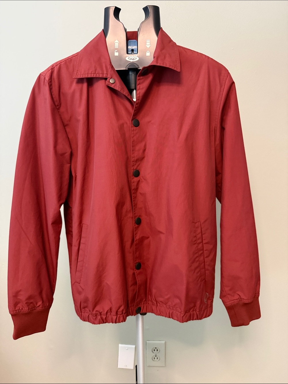 Jackthreads Lightweight Maroon Windbreaker Jacket